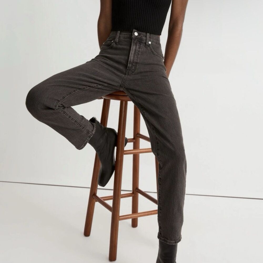 Madewell The Petite Perfect Vintage High Rise Lunar Black Jeans Women’s Size 24P